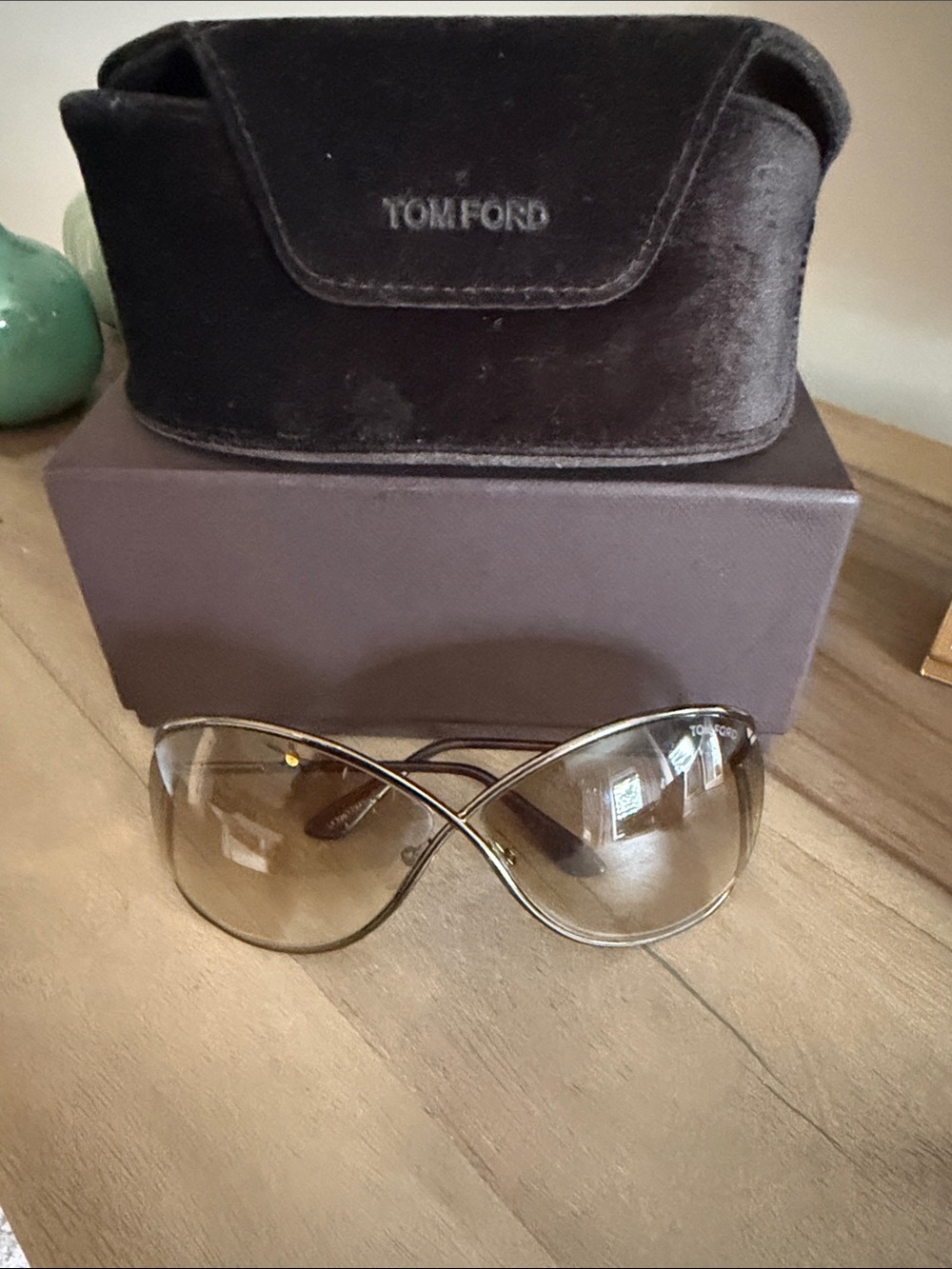 Tom Ford Women's Brown Gradient Wrap Sunglasses